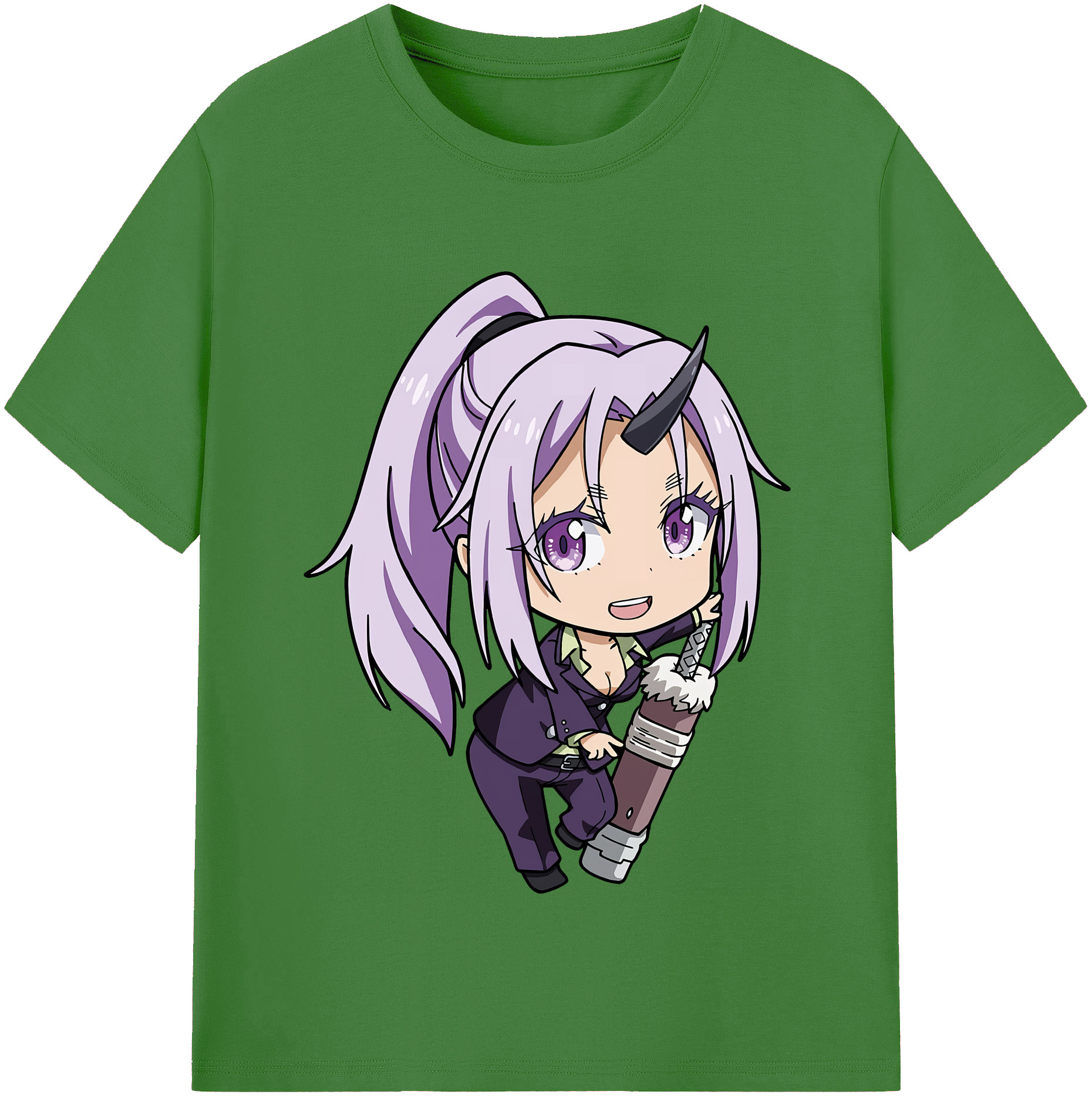 （画像用） 転スラ Regarding Reincarnated to Slime レディースカジュアルプリントTシャツ（綿100％）
